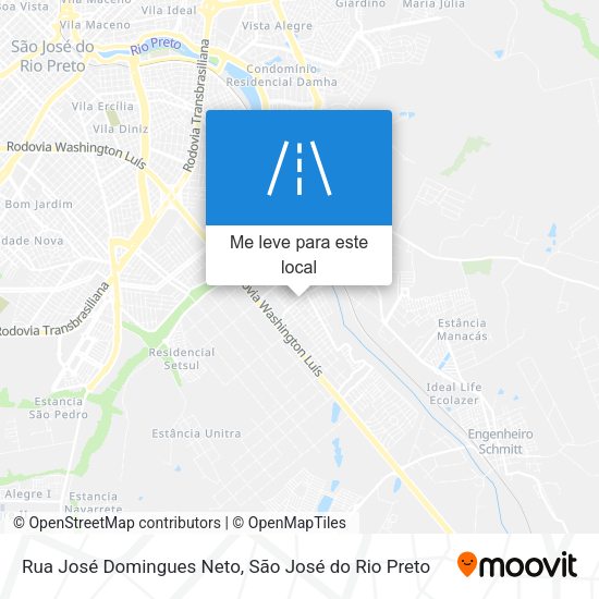 Rua José Domingues Neto mapa