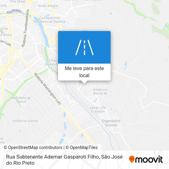 Rua Subtenente Ademar Gasparoti Filho mapa