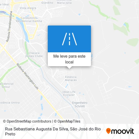 Rua Sebastiana Augusta Da Silva mapa
