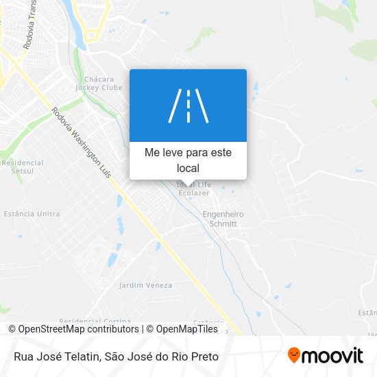 Rua José Telatin mapa