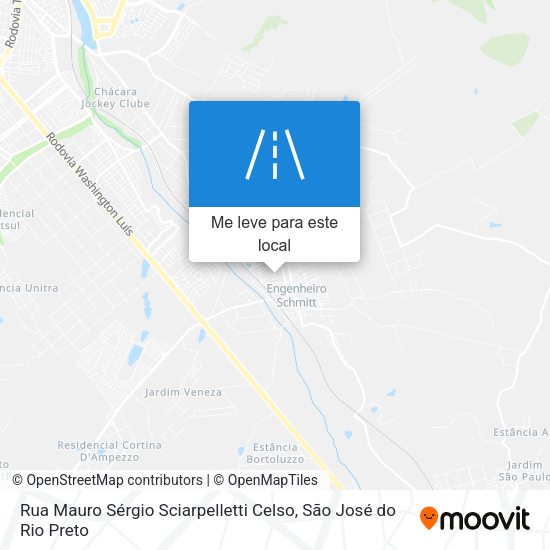 Rua Mauro Sérgio Sciarpelletti Celso mapa