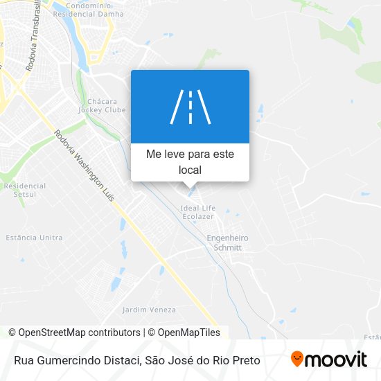 Rua Gumercindo Distaci mapa
