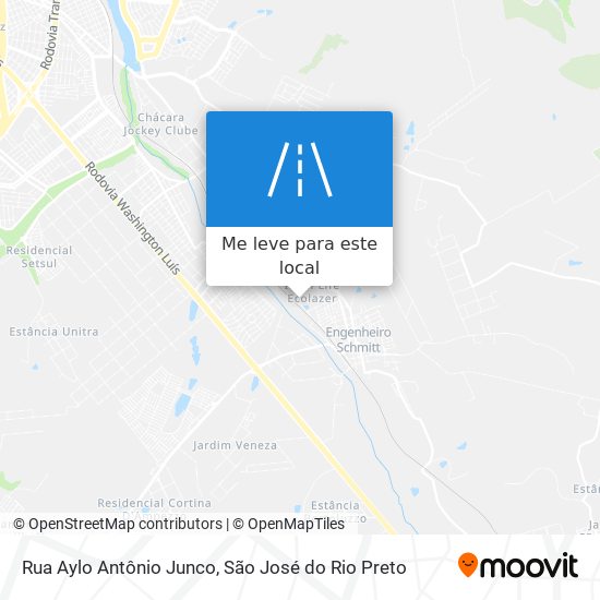 Rua Aylo Antônio Junco mapa