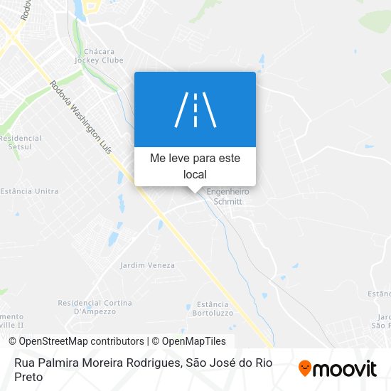 Rua Palmira Moreira Rodrigues mapa