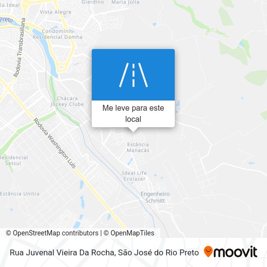 Rua Juvenal Vieira Da Rocha mapa