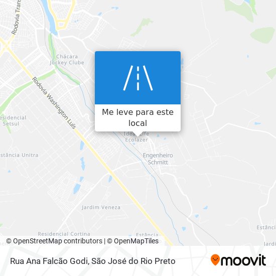 Rua Ana Falcão Godi mapa