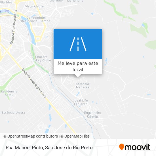 Rua Manoel Pinto mapa