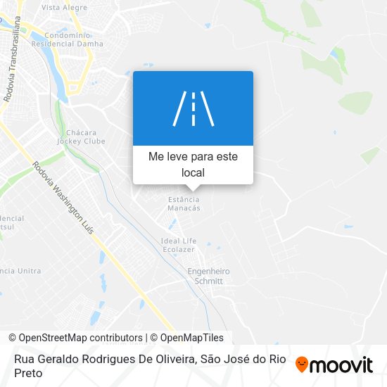 Rua Geraldo Rodrigues De Oliveira mapa