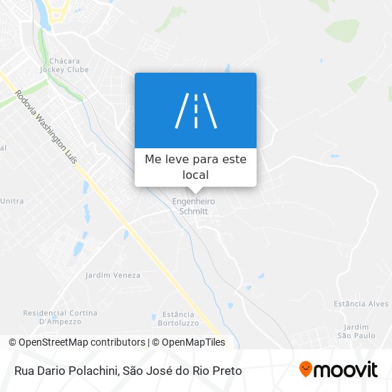 Rua Dario Polachini mapa
