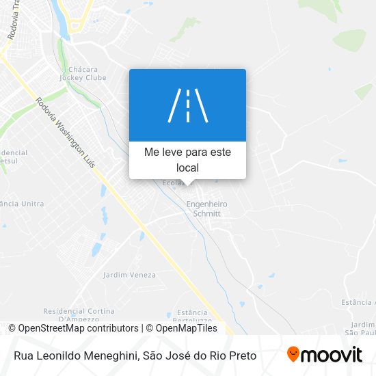 Rua Leonildo Meneghini mapa