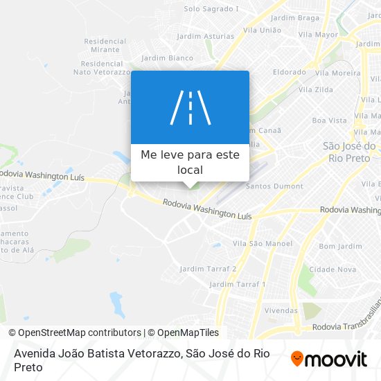 Avenida João Batista Vetorazzo mapa