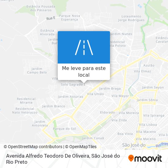 Avenida Alfredo Teodoro De Oliveira mapa