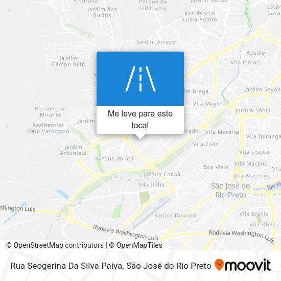 Rua Seogerina Da Silva Paiva mapa
