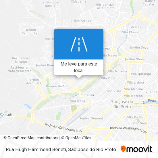 Rua Hugh Hammond Beneti mapa