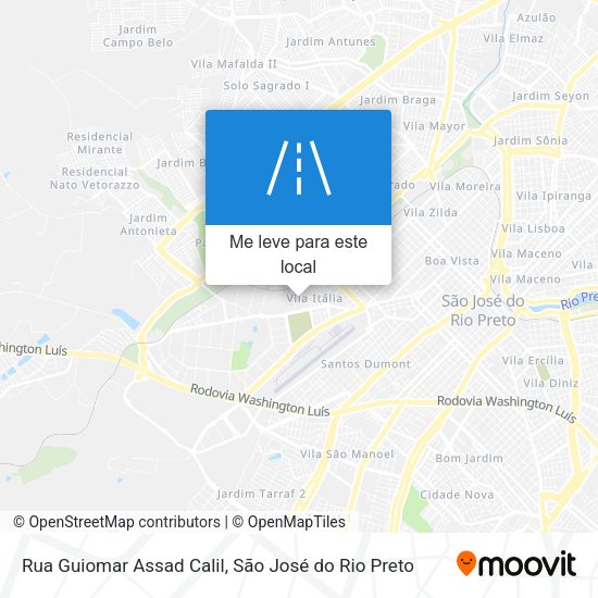 Rua Guiomar Assad Calil mapa