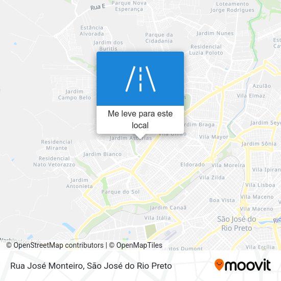 Rua José Monteiro mapa