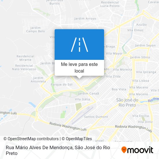 Rua Mário Alves De Mendonça mapa
