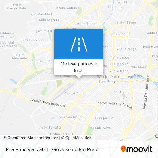 Rua Princesa Izabel mapa