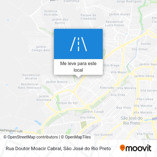 Rua Doutor Moacir Cabral mapa