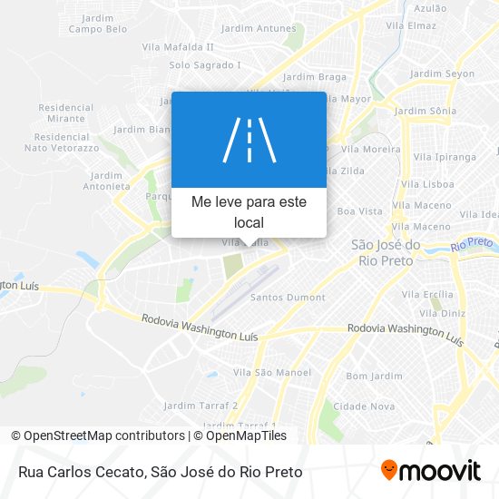 Rua Carlos Cecato mapa
