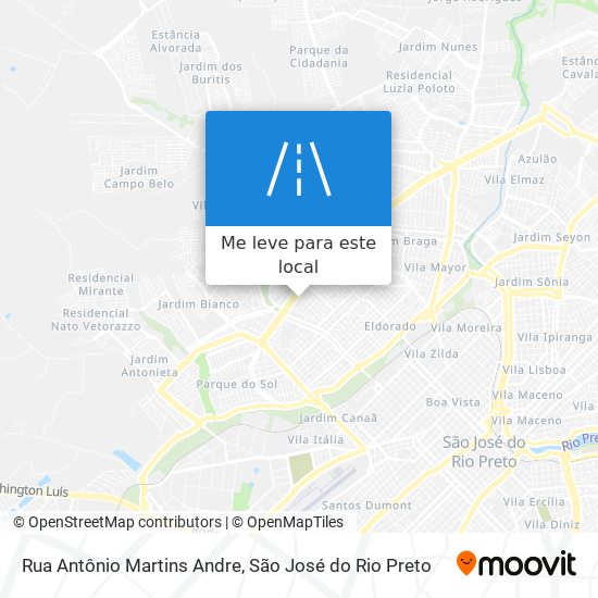 Rua Antônio Martins Andre mapa
