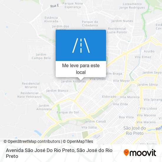 Avenida São José Do Rio Preto mapa