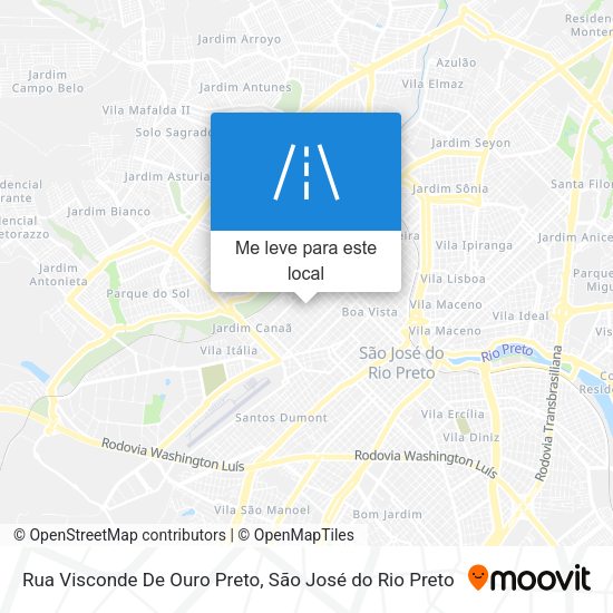 Rua Visconde De Ouro Preto mapa
