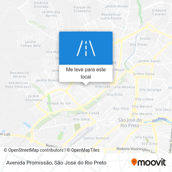 Avenida Promissão mapa
