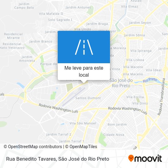 Rua Benedito Tavares mapa