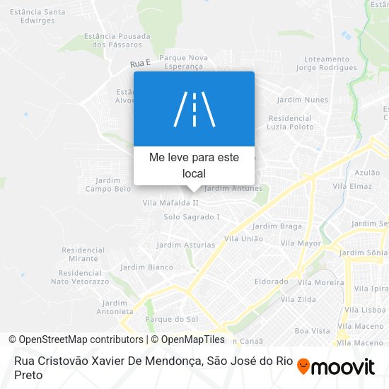 Rua Cristovão Xavier De Mendonça mapa