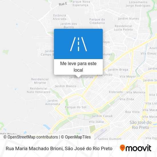 Rua Maria Machado Brioni mapa