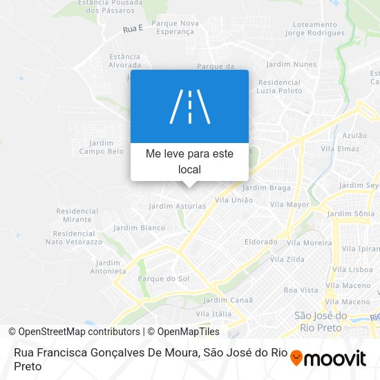 Rua Francisca Gonçalves De Moura mapa