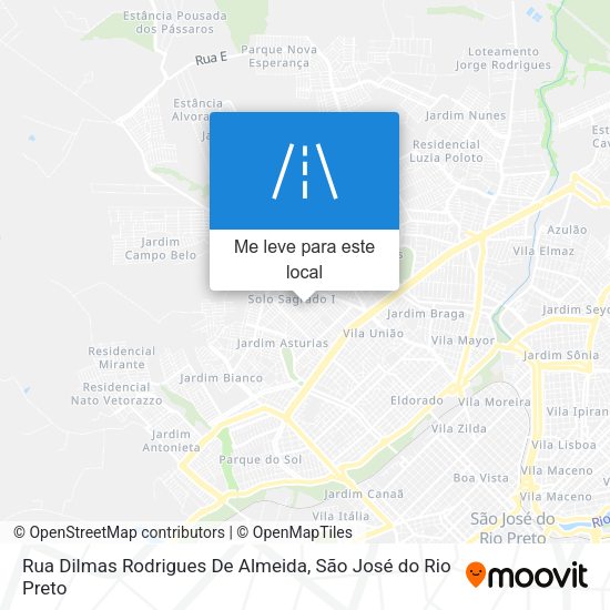 Rua Dilmas Rodrigues De Almeida mapa