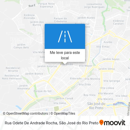 Rua Odete De Andrade Rocha mapa