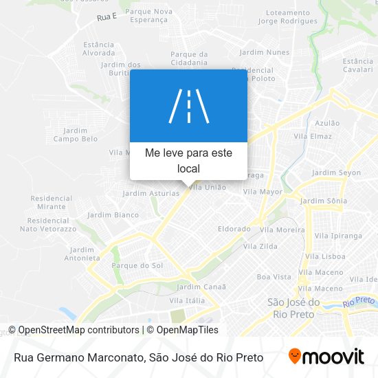 Rua Germano Marconato mapa