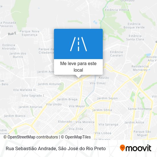 Rua Sebastião Andrade mapa