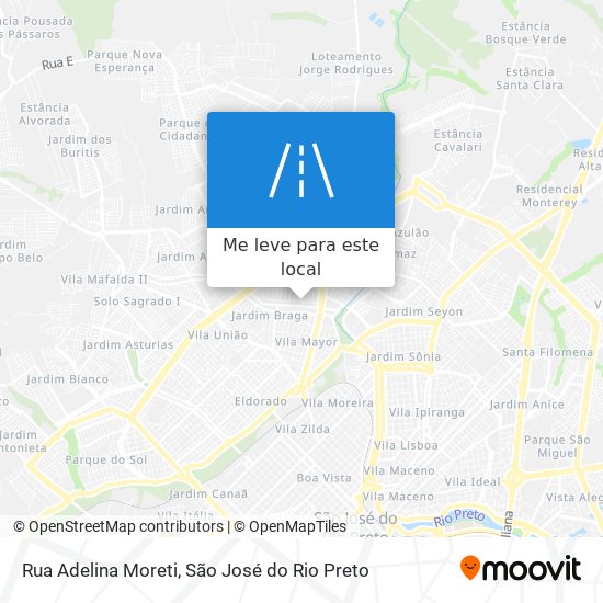 Rua Adelina Moreti mapa