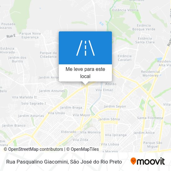 Rua Pasqualino Giacomini mapa