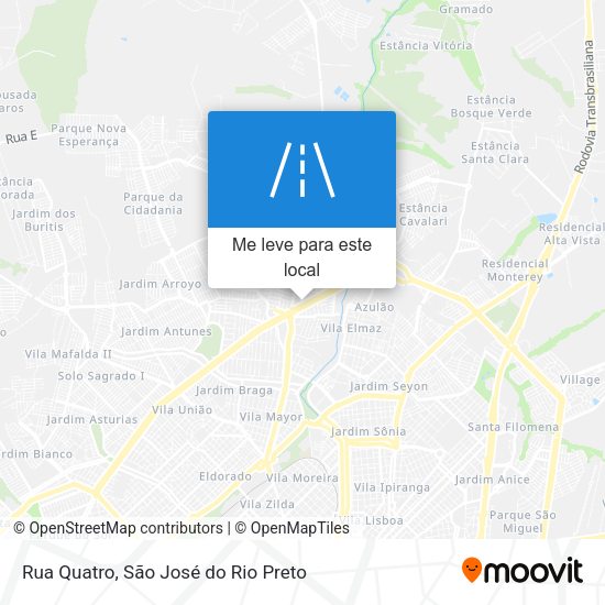 Rua Quatro mapa