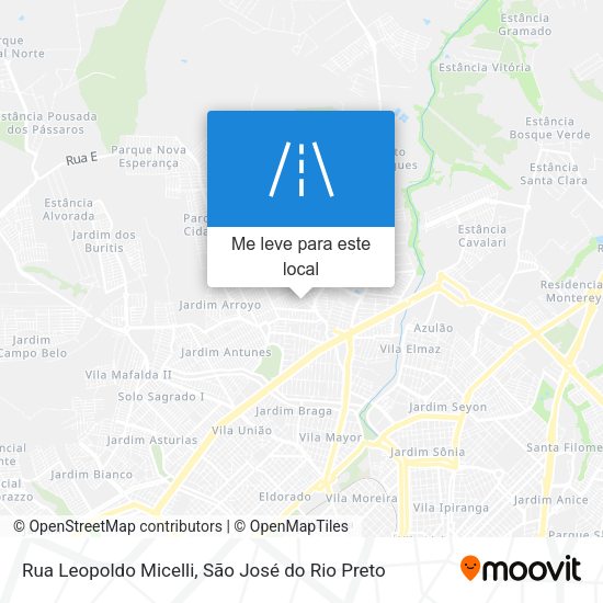 Rua Leopoldo Micelli mapa