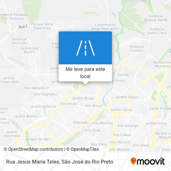 Rua Jesus Maria Teles mapa