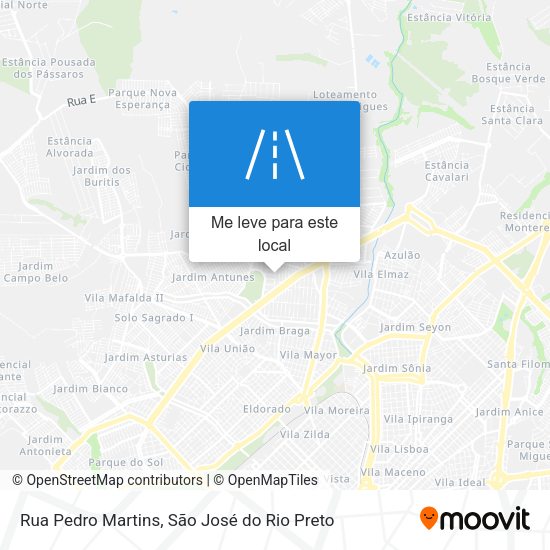 Rua Pedro Martins mapa