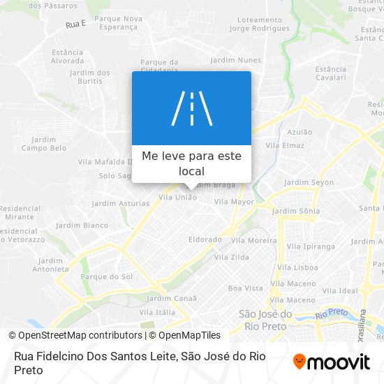 Rua Fidelcino Dos Santos Leite mapa