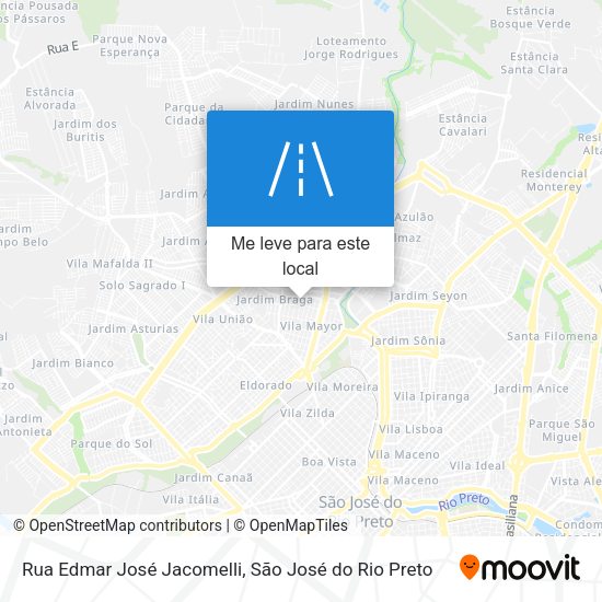 Rua Edmar José Jacomelli mapa