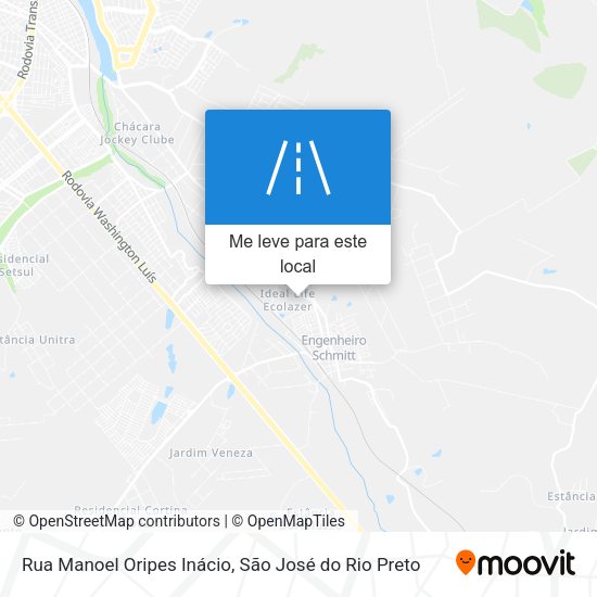 Rua Manoel Oripes Inácio mapa
