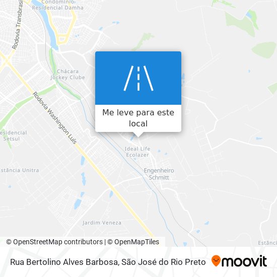 Rua Bertolino Alves Barbosa mapa