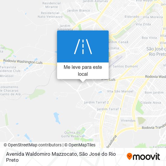 Avenida Waldomiro Mazzocato mapa