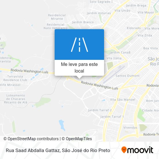 Rua Saad Abdalla Gattaz mapa