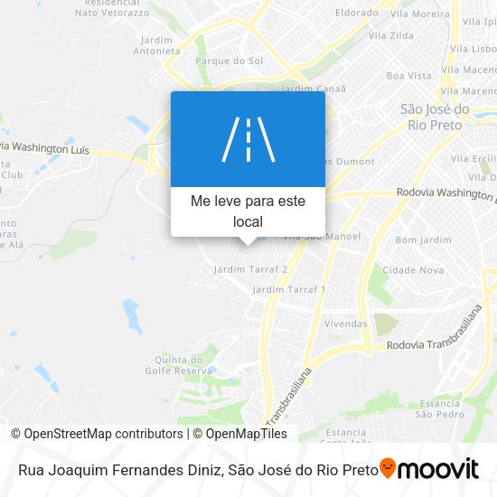Rua Joaquim Fernandes Diniz mapa