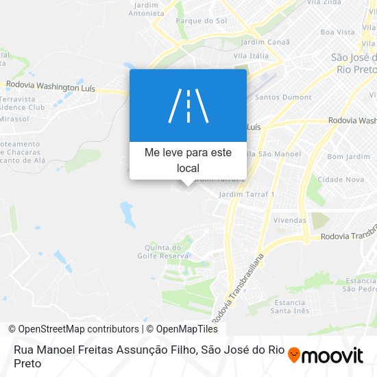 Rua Manoel Freitas Assunção Filho mapa